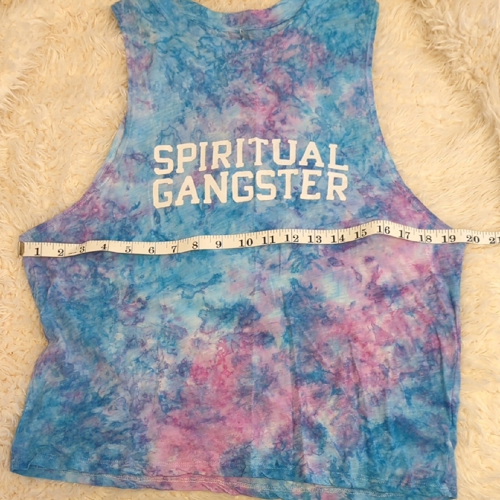 Spiritual Gangster Blue and Purple Tie Dye Tank Size Large - Picture 8 of 12